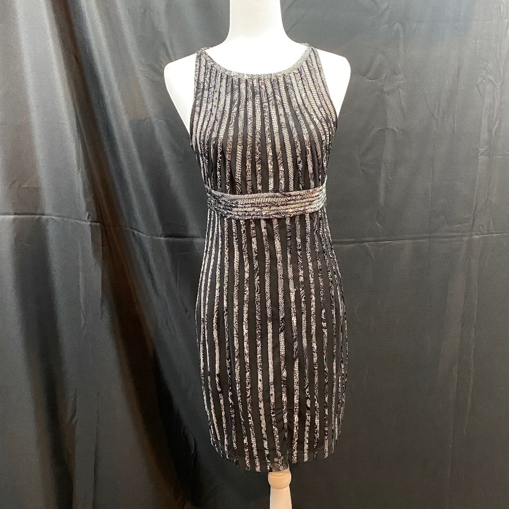 Cache Dress Black / White    Size 6